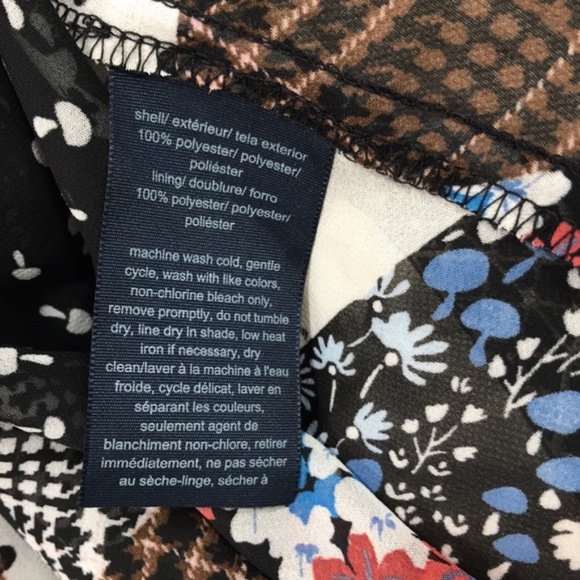 Tommy Hilfiger Printed Faux-Wrap Peasant Dress - Picture 5 of 7